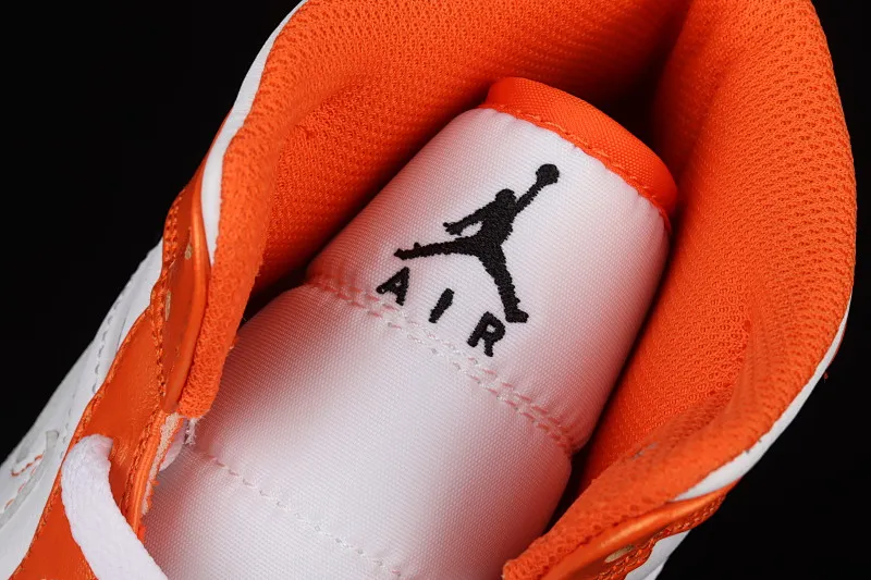 All Categories Air Jordan Jordan Series Basketball Shoes Air Jordan 1 Mid Air Jordan 1 Mid AJ1 Joe 1 White Orange Mid-top Cultural Basketball Shoes DM3531-800